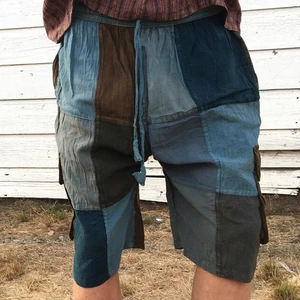 Jayli P31SMshorts:P31S-blu-L Mason Shorts Men's Cargo Cotton Stonewash