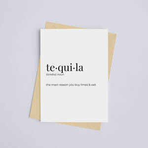 Black 149902909 Tequila - Greeting Cardwall Art Print (pack Of 1)