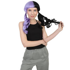Goods HW-1075A Two Tone Purple Ponytail Wig (pack Of 1)