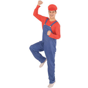 Goods F-04-001-M Red Plumber Costume (pack Of 1)