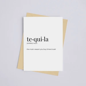Black 149902910 Tequila - Greeting Cardwall Art Print (pack Of 1)