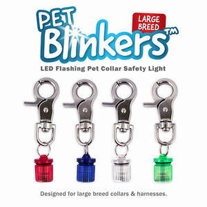 Flipo PET-BLINK-L-JB Pet Blinkers Flashing Led Pet Safety Light - New 