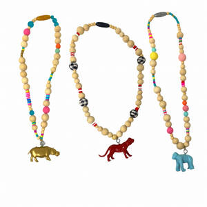 The animal neck-kid Animal Beaded Necklace (set Of 6)