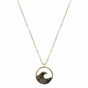 Dobbi 17956 Wave Abalone Pendant Necklace (pack Of 1)