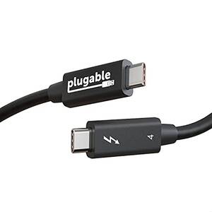 Plugable TBT4-40G2M Plugable Thunderbolt 4 Cable  Thunderbolt Certifie