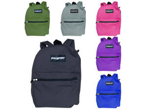 Bulk BJ614 Prosport 16quot; Backpack In Assorted Colors