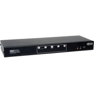 Tripp B0042DUA4K , Kvm Switch, 4-port, Dual Monitor, Dvi, Usb 2.0 Hub,