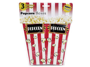 Bulk GE731 3 Piece Individual Serving Popcorn Boxes