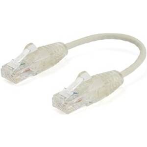Startech N6PAT6INGRS .com 6 In Cat6 Cable - Slim Cat6 Patch Cord - Gra