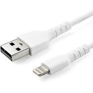 Startech RUSBLTMM1M .com 3 Foot1m Durable White Usb-a To Lightning Cab