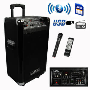 Befree BFS-60L-RB Sound Sleek 10 Inch Professional Portable Bluetooth 