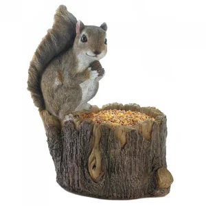Songbird 10018251 Squirrel With Tree Trunk Bird Feeder