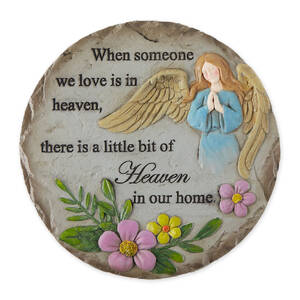 Accent 4506541 Cement Memorial Stepping Stone - Little Bit Of Heaven