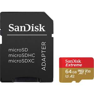 Sandisk SDSQXA2064GAN6M Extreme, Microsdxc, Memory Card, 64gb, Uhs-i, 