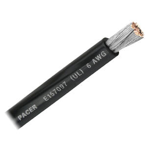 Pacer WUL6BK-FT Pacer Black 6 Awg Battery Cable - Sold By The Foot
