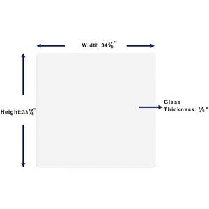 Lorell LLR 18324 Diy Frameless Magnetic Glass Board - 36 (3 Ft) Width 
