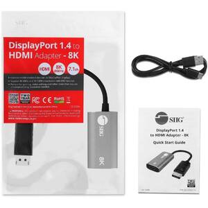 Siig CB-DP2611-S1 Displayport 1.4 To Hdmi Adap 8k