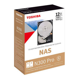 Toshiba HDWG51CXZSTB N300 Pro Nas 12tb Internal