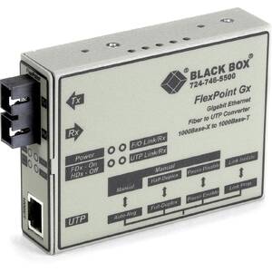 Black LMC1004A-R3 Flexpoint Modular Media Converter, Gigab