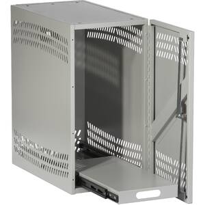 Black RM194A-R2 Cpu Security Cabinet, Light Gray