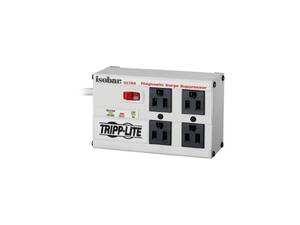 Tripp '383332 Isobar Surge Protector Metal 4 Outlet 6' Cord 3330 Joule