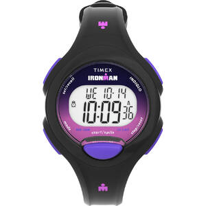 Timex TW5M55200 Ironman Women39;s Essentials 30 - Black Case - Purple 