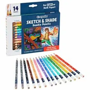 Crayola CYO 682116 Sketch Amp; Shade Doodle Pencils - 2h, Hb Lead - Gr