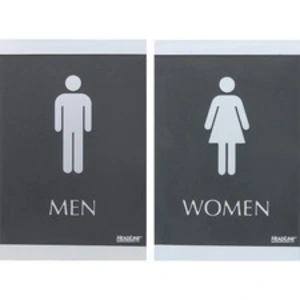 Donghe HDS 4248 Headline Signs Ada Menwomen Restroom Sign - 1 Set - Me