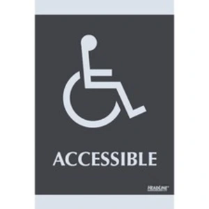 Donghe HDS 4764 Headline Signs Ada Wheelchair Accessible Sign - 1 Each