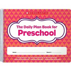 Scholastic SHS 1338064584 Scholastic Daily Plan Book For Preschool - A