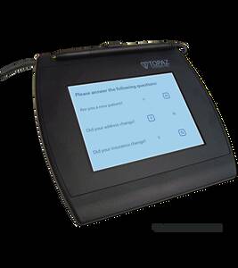 Topaz T-LBK766SE-BHSB-R Signature Capture Tablet With Interactive 4x5 