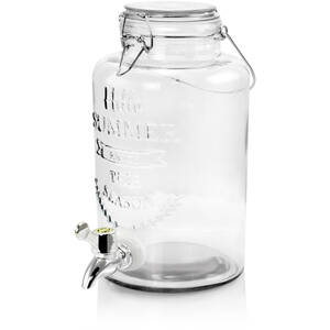 Gibson 124238.01 Home Bayfront Summer 2.5 Liter Mason Jar Glass Bevera