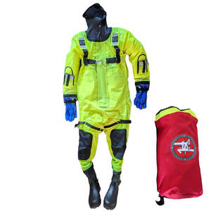 First RS-1005-HV-M Rs-1005 Ice Rescue Suit - Hi-vis Yellow - Sm (built