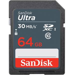 Sandisk SDSDUNB-064G-AN6IN Ultra Sdxc Memory Card, 64gb, Class 10uhs-i