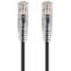 Monoprice 13508 Slimrun  Cat6 Utp Cable-6-inch Black