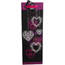 Bulk GB222 Pink Hearts Wine Bottle Gift Bag With Gift Note