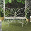 Accent 10015688 White Butterfly Garden Bench