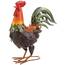 Summerfield 10019092 Colorful Country Rooster Metal Statue