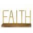 Homeroots.co 373158 Faith Gold Metal And Wood Tabletop