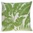 Homeroots.co 333903 Tropical Green Palm Leaf On Beige Pillow Cover