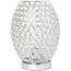 All LT1064-CHR Elegant Designs Elipse Crystal Decorative Curved Accent