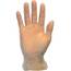 The SZN GVP9LGHHCT Safety Zone Powder Free Clear Vinyl Gloves - Hand P