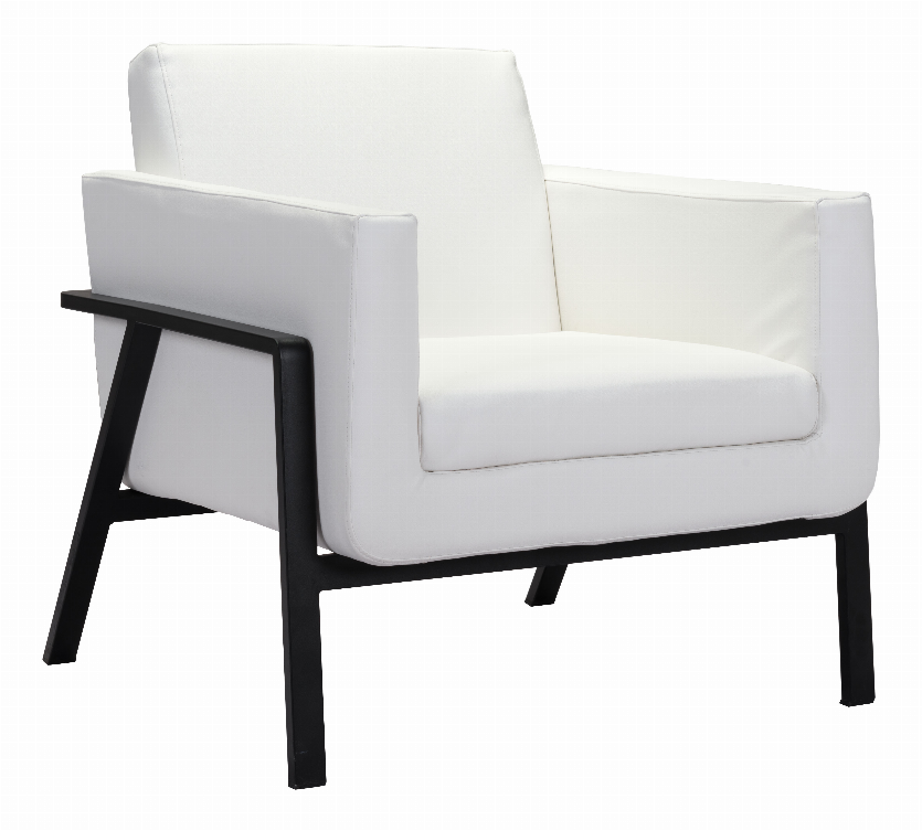Zuo 100766 Homestead Lounge Chair White