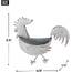 Accent 4506376 Galvanized Metal Wall Planter - Rooster