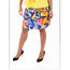 Island SH001-1265-P1 3 Tier Printed Skort With The Ruffle In The Cente