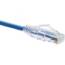 Unirise 10016 Clearfit Cat6 Patch Cable, Blue, Snagless, 15ft