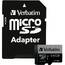 Verbatim 47042 64gb Pro 600x Microsdxc Memory Card With Adapter, Uhs-i