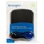 Kensington K62401AM Duo Gel Wave Mouse Pad Wrist Pillow - Black  Blue 