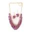 Breezy 10016113 Radiant Orchid Fish Scale Necklace And Jewelry Set