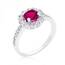 Icon J10088 Bella Birthstone Engagement Ring In Pink (size: 10) R08347